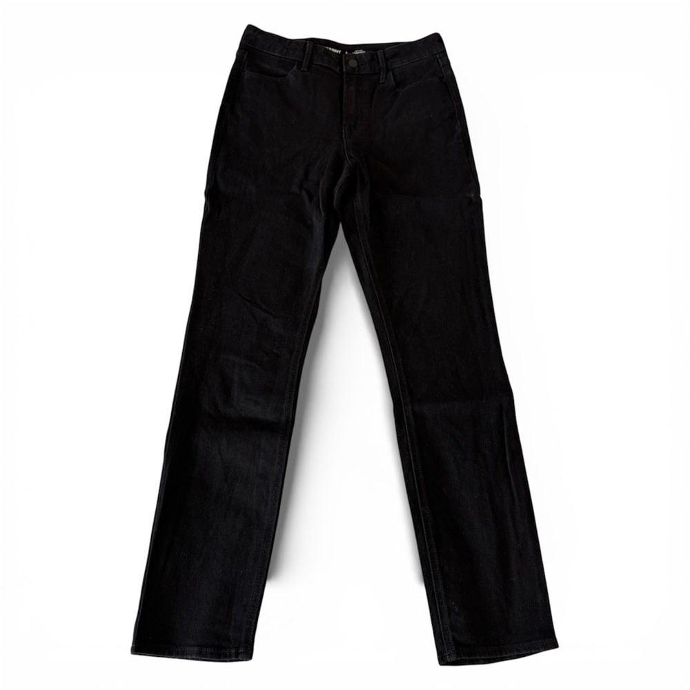 Old Navy Women's High-Rise Straight Jeans‎ Size 6 Black